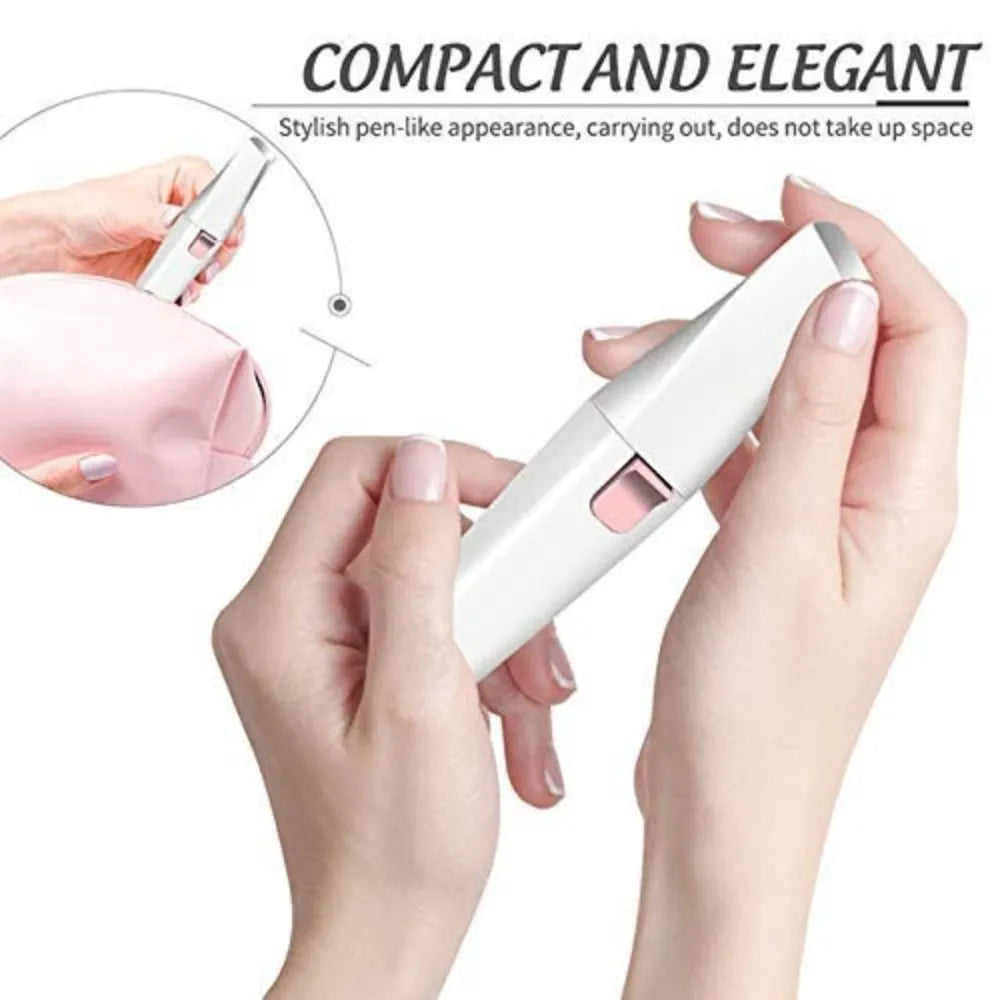 Side-angle shot highlighting the trimmer’s ergonomic grip and premium finish.