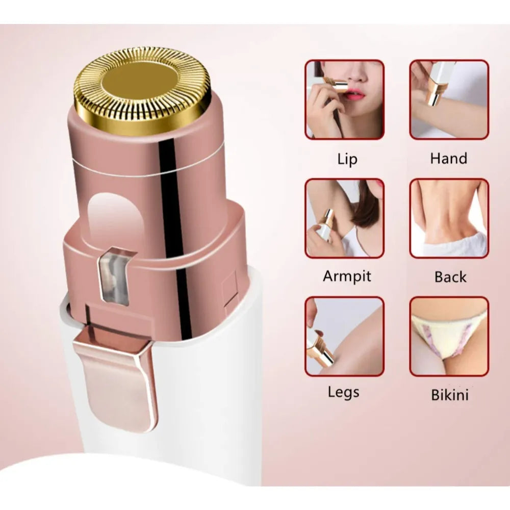 Top view of the trimmer with a focus on the cutting head, designed for painless precision.