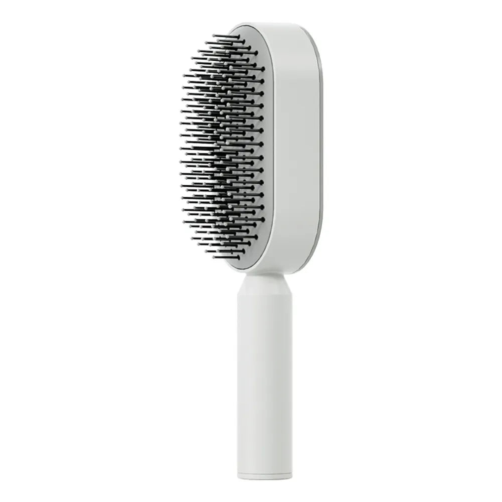 Front view of the 3D Rounded Air Cushion Hair Brush highlighting its unique ergonomic design.