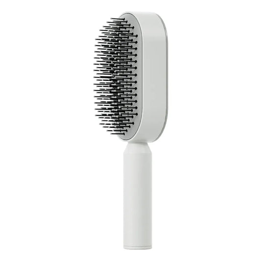 Front view of the 3D Rounded Air Cushion Hair Brush highlighting its unique ergonomic design.