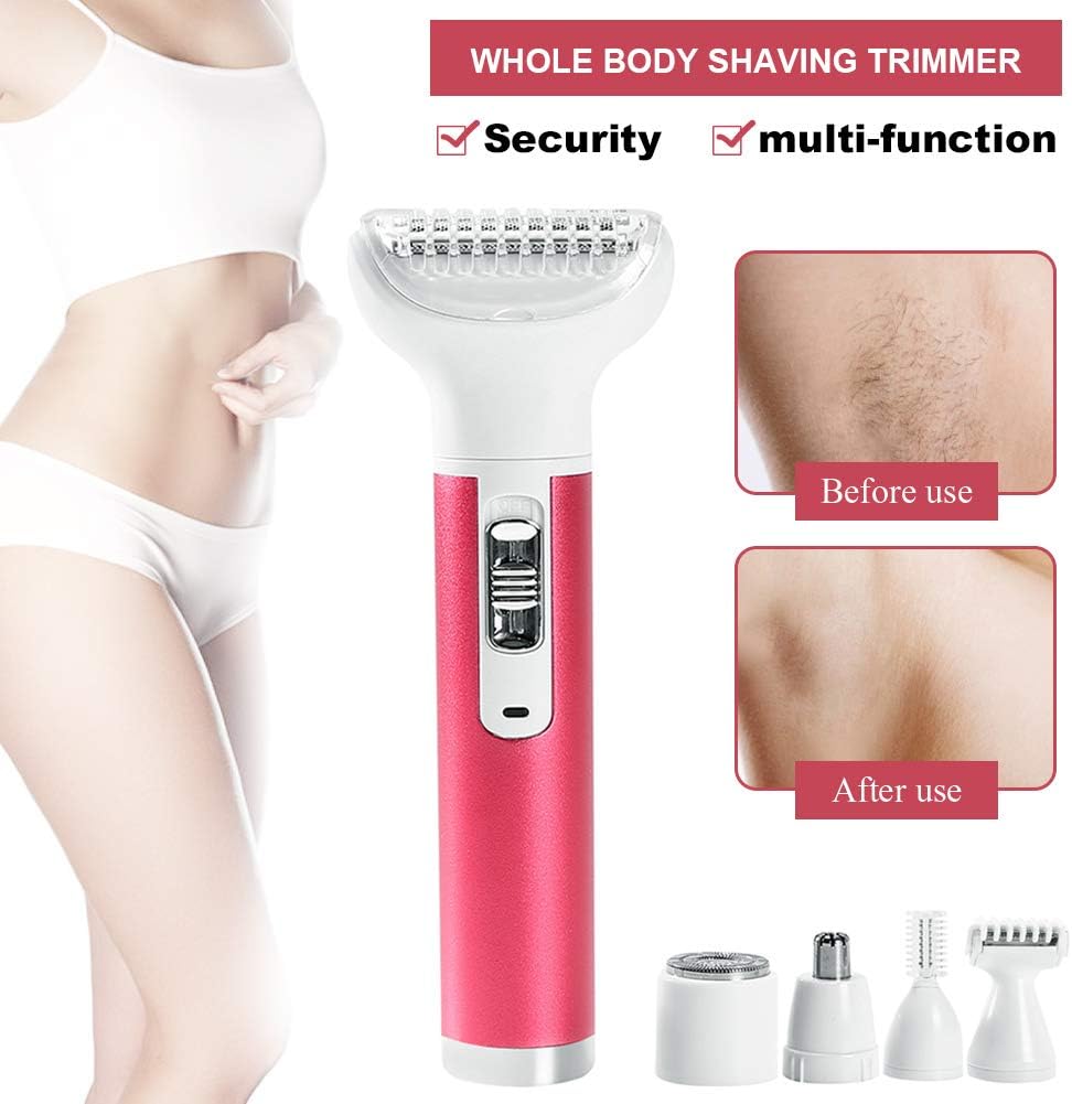 5 in 1 Portable Electric Shaver Razor Trimmer Set for Women