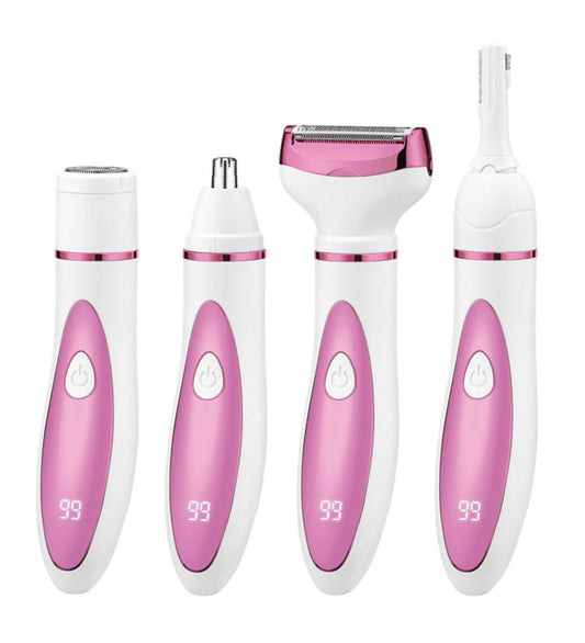 4 in 1 Portable Electric Razors Trimmer Set for Women