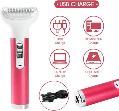 5 in 1 Portable Electric Shaver Razor Trimmer Set for Women