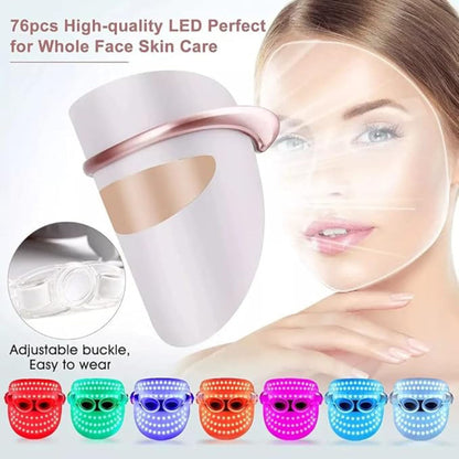 Advanced LED Light Therapy Face Mask –- white