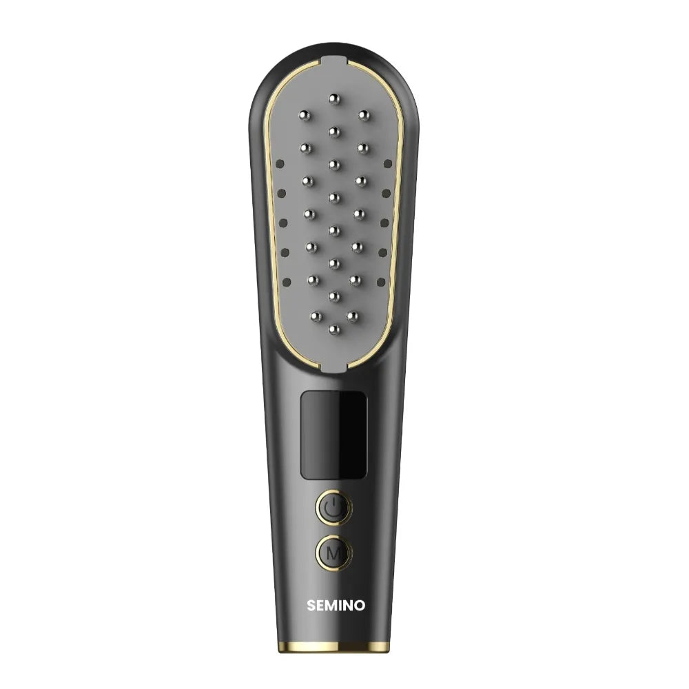 LED Light Therapy Advanced Hair Regrowth Laser Comb in grey, designed to promote hair growth and scalp health.
