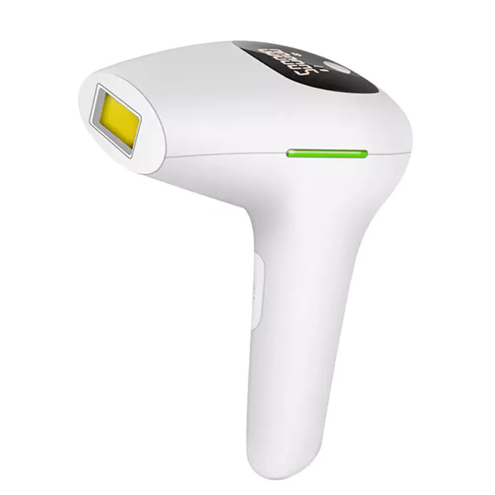 Plush Gun IPL laser hair removal device with adjustable intensity settings for customizable treatment.