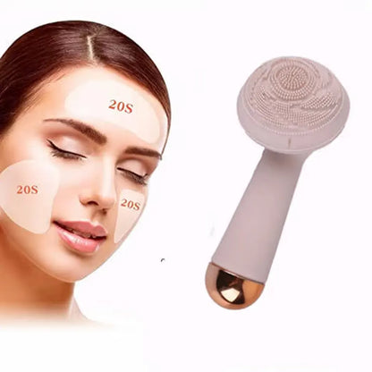 Advanced 4 in 1 Rechargeable Electric Facial Cleanser and Massager Brush